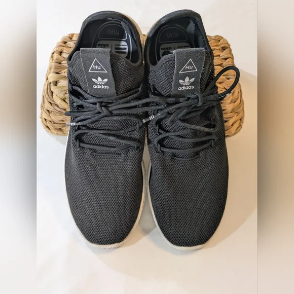 adidas | Shoes | Adidas Pharrell Williams Hu Collaboration Black Knit  Sneakers With Socklike Fit | Poshmark